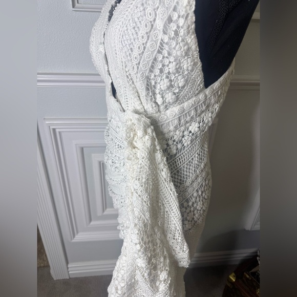 JUST BEE QUEEN
Tulum Ruched Crochet Midi Dress - Picture 13 of 17